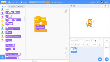 For loop - repeat loop in Scratch - how to video