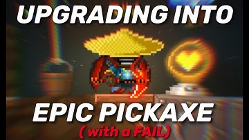 Upgrading Masters Pickaxe into EPIC PICKAXE!!! ( Pixel Worlds ) ( with a FAIL )
