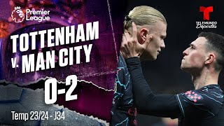 Tottenham v. Manchester City 02  Highlights & Goles | Premier League | Telemundo Deportes