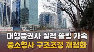 대형증권사 실적 쏠림 가속…중소형사 구조조정 재점화[말하는 기자들_금융산업부_0726]