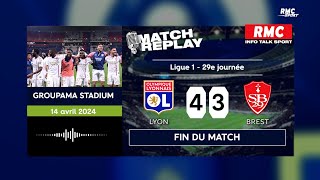 OL 4-3 Brest : Le goal replay avec les commentaires RMC