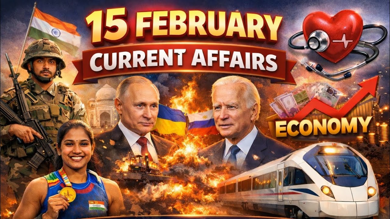 Daily Current Affairs 15 Feb 2026 | एक भी Question Miss मत करना