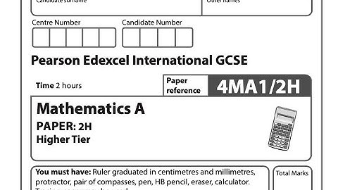 IGCSE Pearson Edexcel Mathematics June 2022 2H Paper (Part 3 of 4)