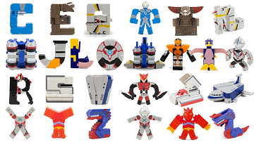 ABC Ultraman Alphabet Transformation Robot ABC 울트라맨 알파벳 변신 로봇