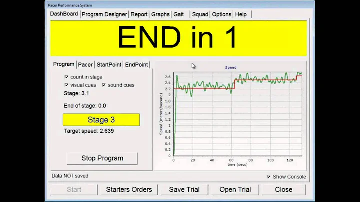 Performing a Beep Test on the Curve 3 Treadmill