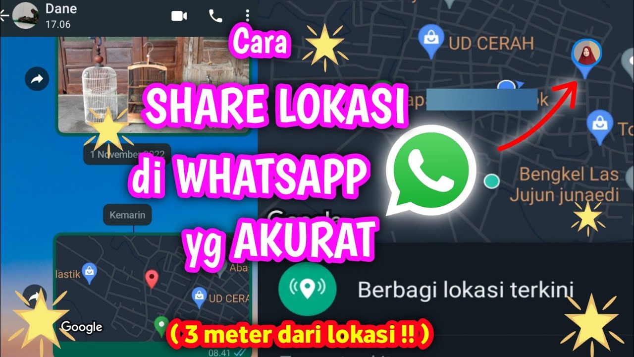 cara SHARE LOKASI wa yg akurat dan tepat 