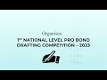 1st national level pro bono drafting competition  2023 probono india