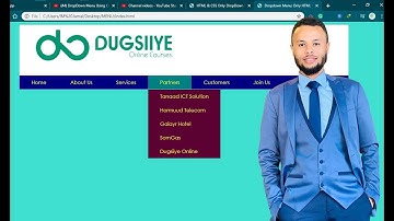 Drop Down Menu Tutorial using only HTML and CSS basics | Somali