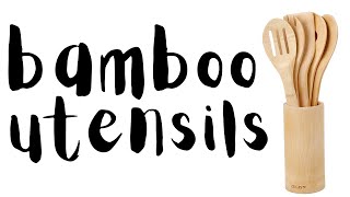 Best Bamboo Utensil Set! On Amazon