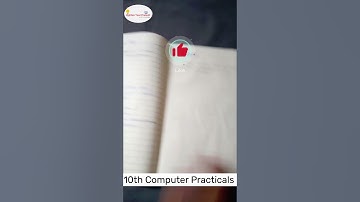 10th class computer practical | Note book | #practical  #computer #10thpractical #notebook