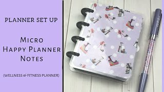 PLANNER SET UP: MICRO HAPPY PLANNER NOTES