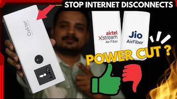 Oakter Mini UPS Review ⚡Best Mini UPS for Jio AirFiber & Airtel Xstream AirFiber | Real Test!
