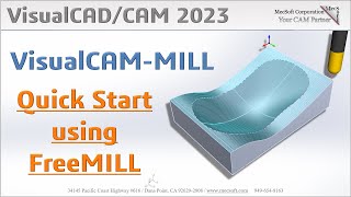 FreeMILL 2023 Quick Start, VisualCAD/CAM screenshot 2