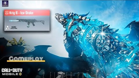 MYTHIC Krig 6 - Ice Drake Gameplay in COD Mobile | Ice Drake Kill Effects #codm #trending #mythic
