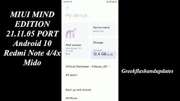 MIUI MIND EDITION 21.11.05 PORT Android 10 Redmi Note 4/4x Mido