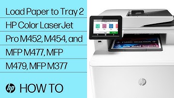 Load Paper to Tray 2 | HP Color LaserJet Pro M452, M454, and MFP M477, MFP M479, MFP M377 | HP