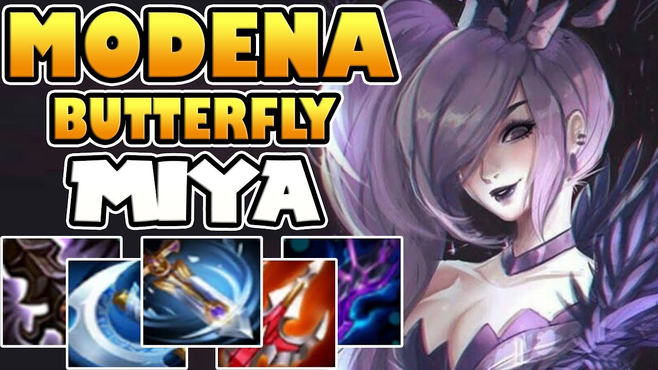 MODENA BUTTERFLY [by Razor Prize] MIYA BUILD & GAMEPLAY MOBILE LEGENDS ...