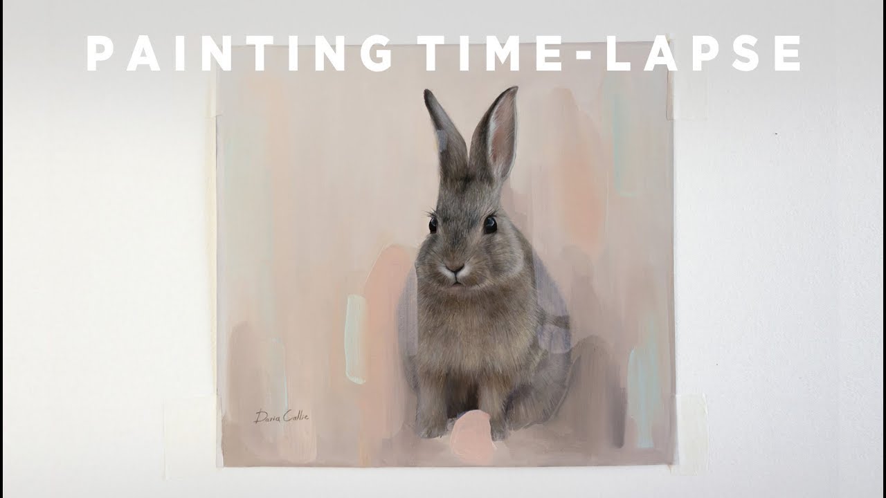 OIL PAINTING TIME-LAPSE || Bunny