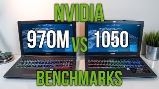 970M vs 1050 Laptop Graphics Comparison Benchmarks - YouTube