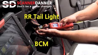 BCM Controlled Tail Light Circuit Diagnosis