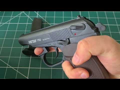 Disassemble and reassemble blank pistol Retay PM Makarov