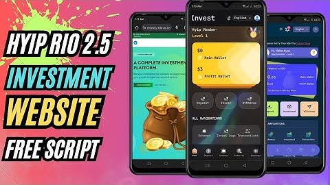 Make HyipRio Website With Admin Panel || Make Investment Website With Auto Deposit and withdrawals