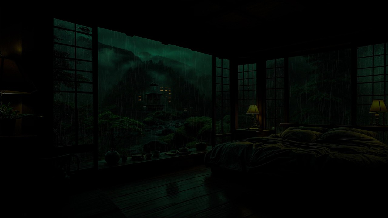 Peaceful Rain Falling Through the Deep Forest 🌧 (No Ads) | Relaxing Ambience for Deep Sleep