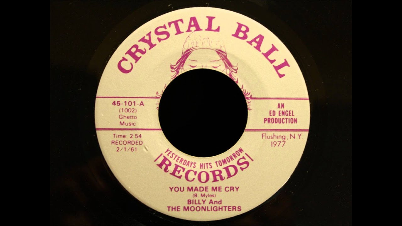 Billy and The Moonlighters - You Made Me Cry - Nice "Unreleased" Doo Wop Ballad