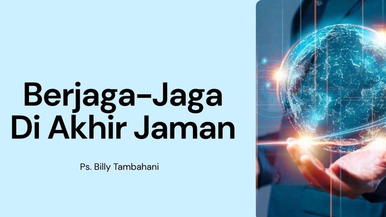 Berjaga-Jaga Di Akhir Jaman - Ibadah Minggu Online SI 8 Maret 2026