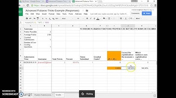 Advanced Flubaroo Tricks