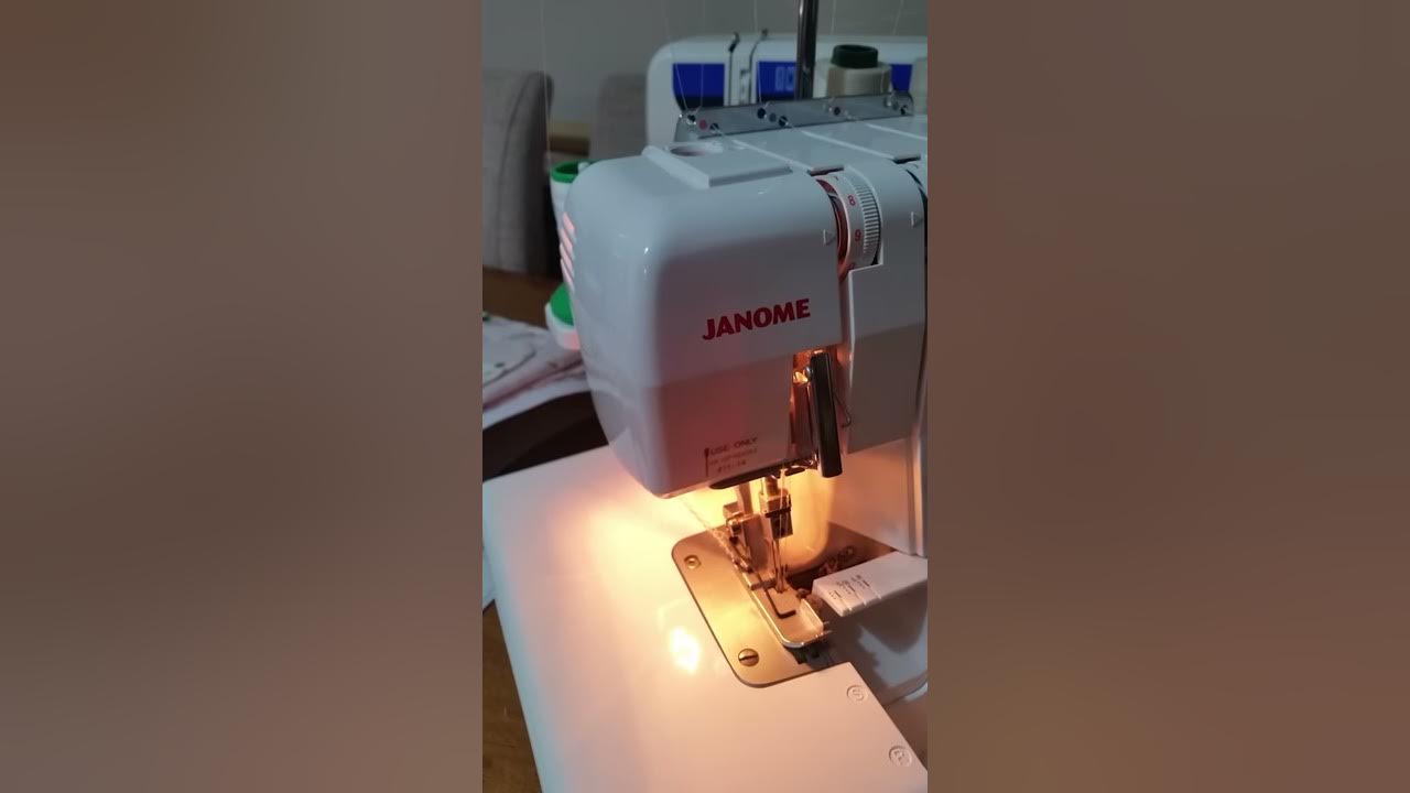 How to gather on an overlocker/serger Janome 644d YouTube