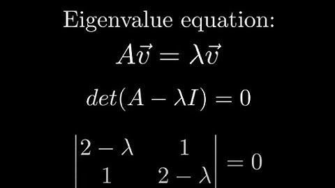 EIGEN VALUES EXPLAINED THROUGH MANIMATION