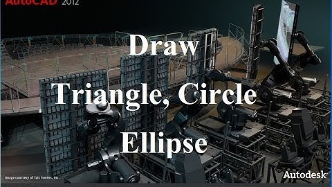 How to Draw Circle Ellipse Triangle (AutoCAD)