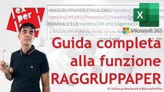 EXCEL 365 - TRUCCHI:👨‍👩‍👧‍👦 Scopri la nuovissima funzione RAGGRUPPAPER #M365insider - guida completa