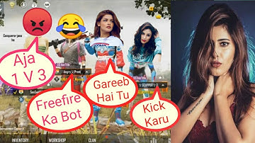 Random Girls Call Me Noob And I Challenge For Room Part 2 | Pubg Mobile | Poco f1 Gameplay