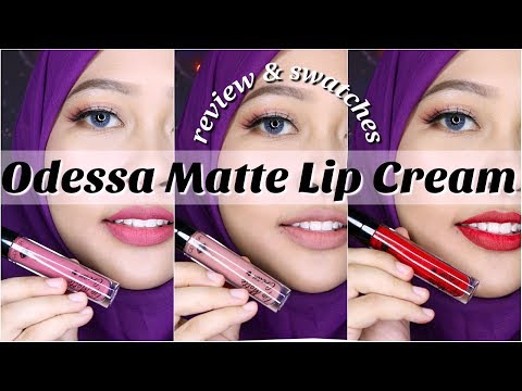 review&swatches-matte-lip-cream-lokal-indonesia-50-ribuan-|-odessa-lip-matte-cream-|-firda-velayati