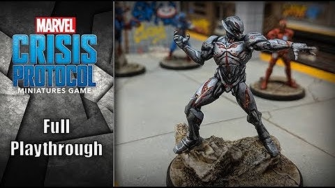 Marvel Crisis Protocol - Full Playthrough - Marvel Miniature Game Demo!