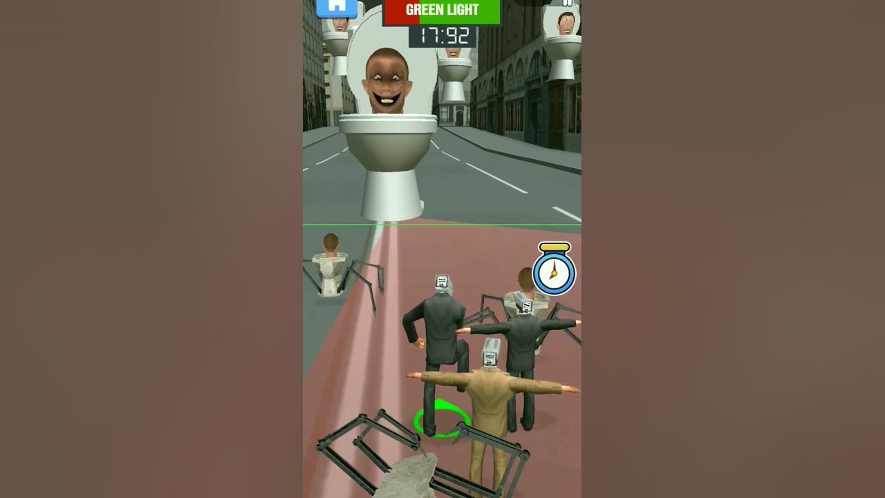 skibidi toilet red light green light dafugboom viral shorts YouTube