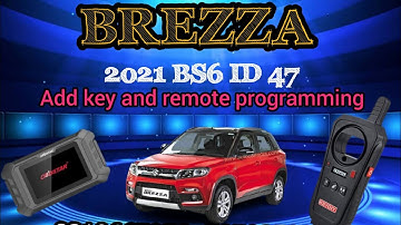 Maruti Suzuki brezza 2021 bs6 add key and remote programming
