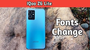 How To Change Font Style In Iqoo Z6 Lite, Iqoo Z6 Lite,Font Change Setting