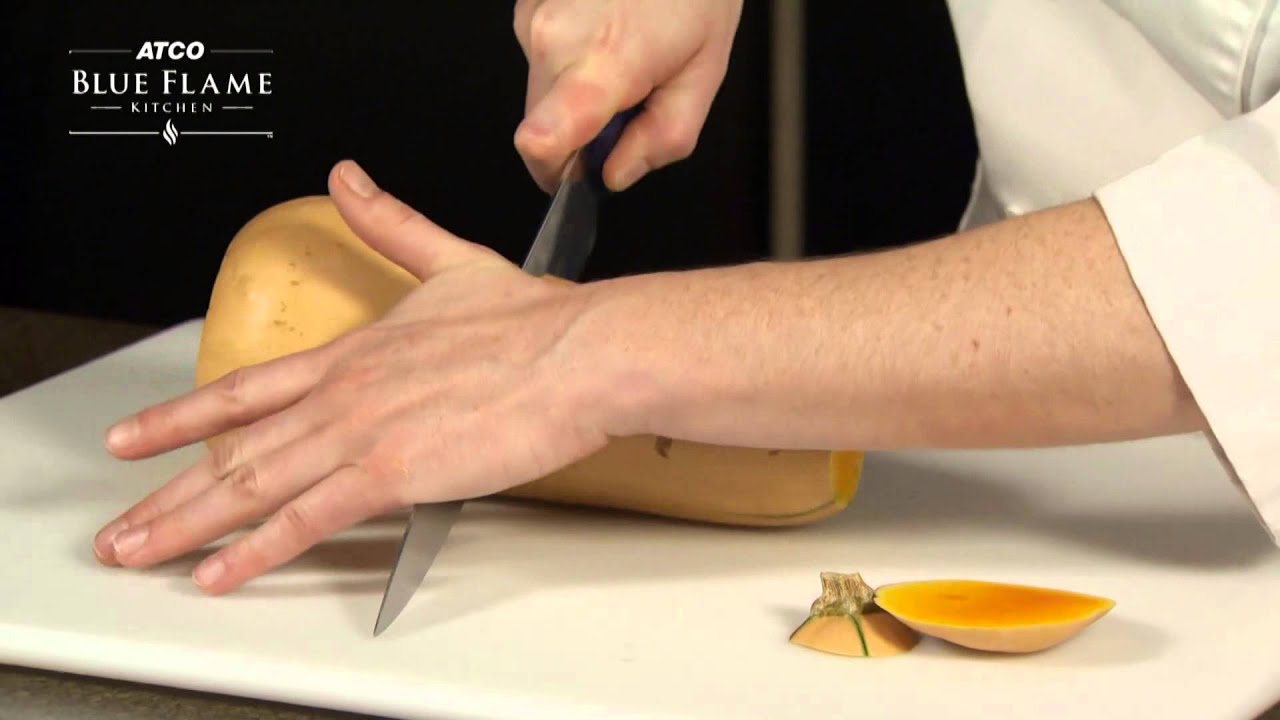 How to cut a butternut squash - YouTube