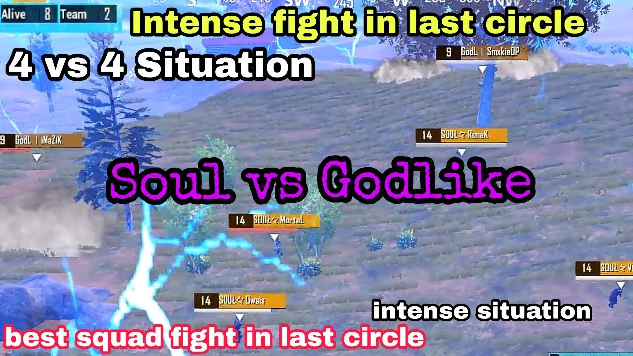 SOUL VS GODLIKE(MAIN LINEUP) | 4 vs 4 INTENSE FIGHT in last circle | MORTAL vs KRONTEN GAMING'S CLAN