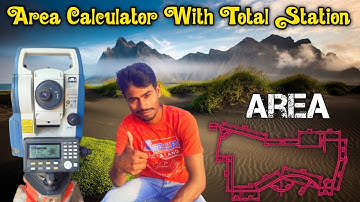 How To Do Area Calculation With Sokkia Total Station | Area Calculation Easy Full Process Hindi