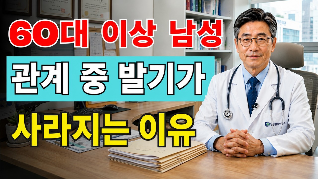 남성의학 전문의 경고⚠️ 60대 발기부전, 이 습관이 원인이었습니다 발기부전 8단계 해결법