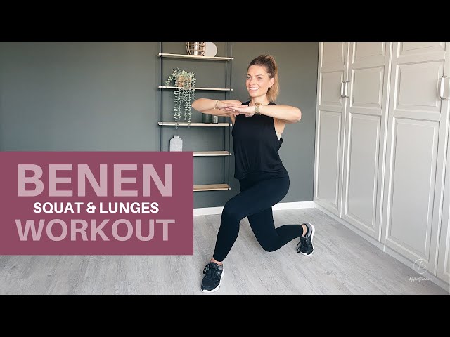 BENEN WORKOUT (SQUAT EN LUNGES) | 10 MIN | Believe in Workouts met Charda Stefanov