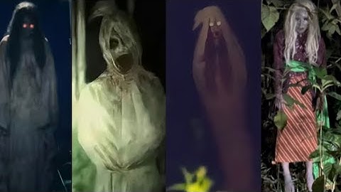 10 PENAMPAKAN POCONG DAN KUNTILANAK PALING MENYERAMKAN DI DUNIA | PENAMPAKAN TERSERAM DAN TERJELAS