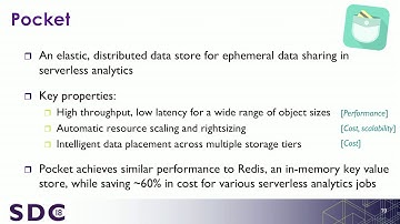 SDC 2018 - Ephemeral Storage for Serverless Analytics