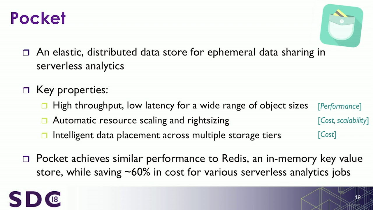 Sdc 2018 - Ephemeral Storage For Serverless Analytics