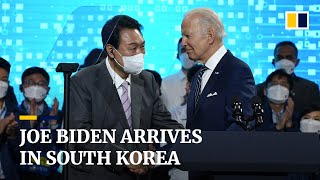 Joe Biden arrives in South Korea for a tour of Asia to strengthen US ties in the Indo-Pacific