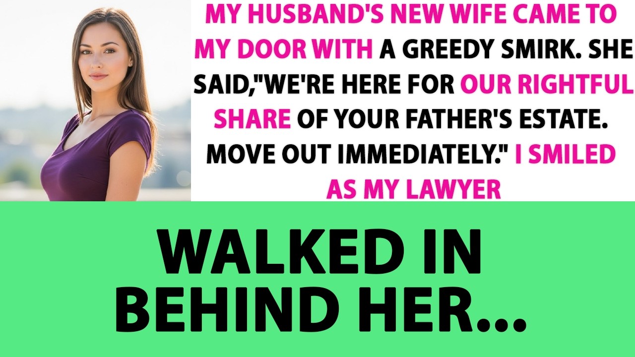 My Husband's New Wife Came to My Door With a Greedy Smirk. She Said We're Here for Our.